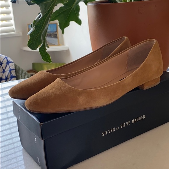 Brown Suede Flats